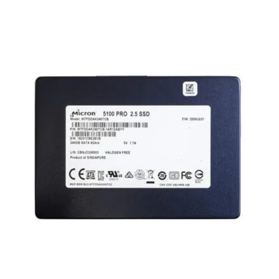 Micron 5100 PRO 240GB 2.5" SATA III Enterprise SSD MTFDDAK240TCB 6Gb/s