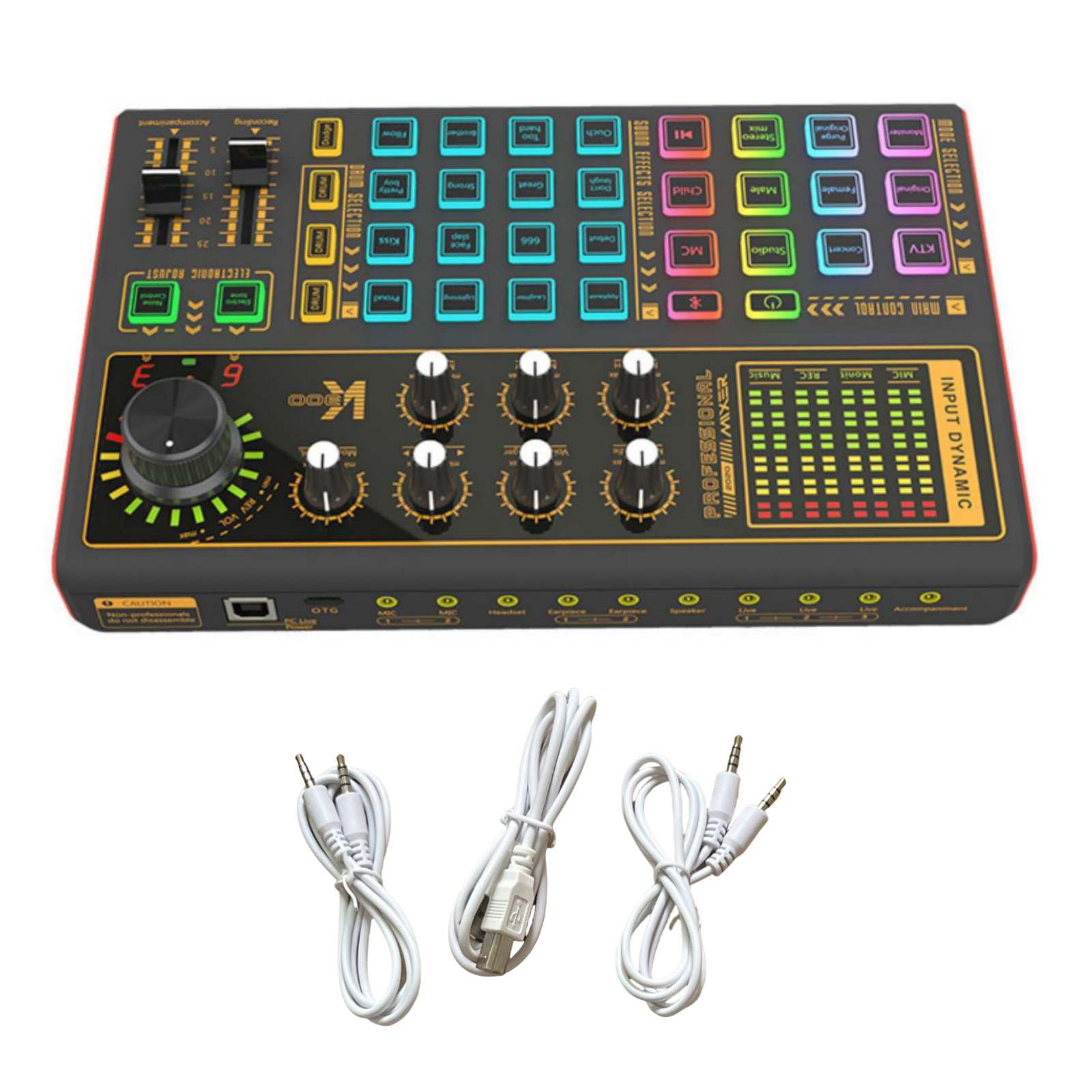 1set K300 Sound Card Professional Audio Equipment For Podcasts For Recording