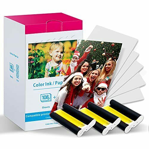 Canon KP-108IN Compatible Color Ink Paper Set for Selphy CP1300/CP1200 lot