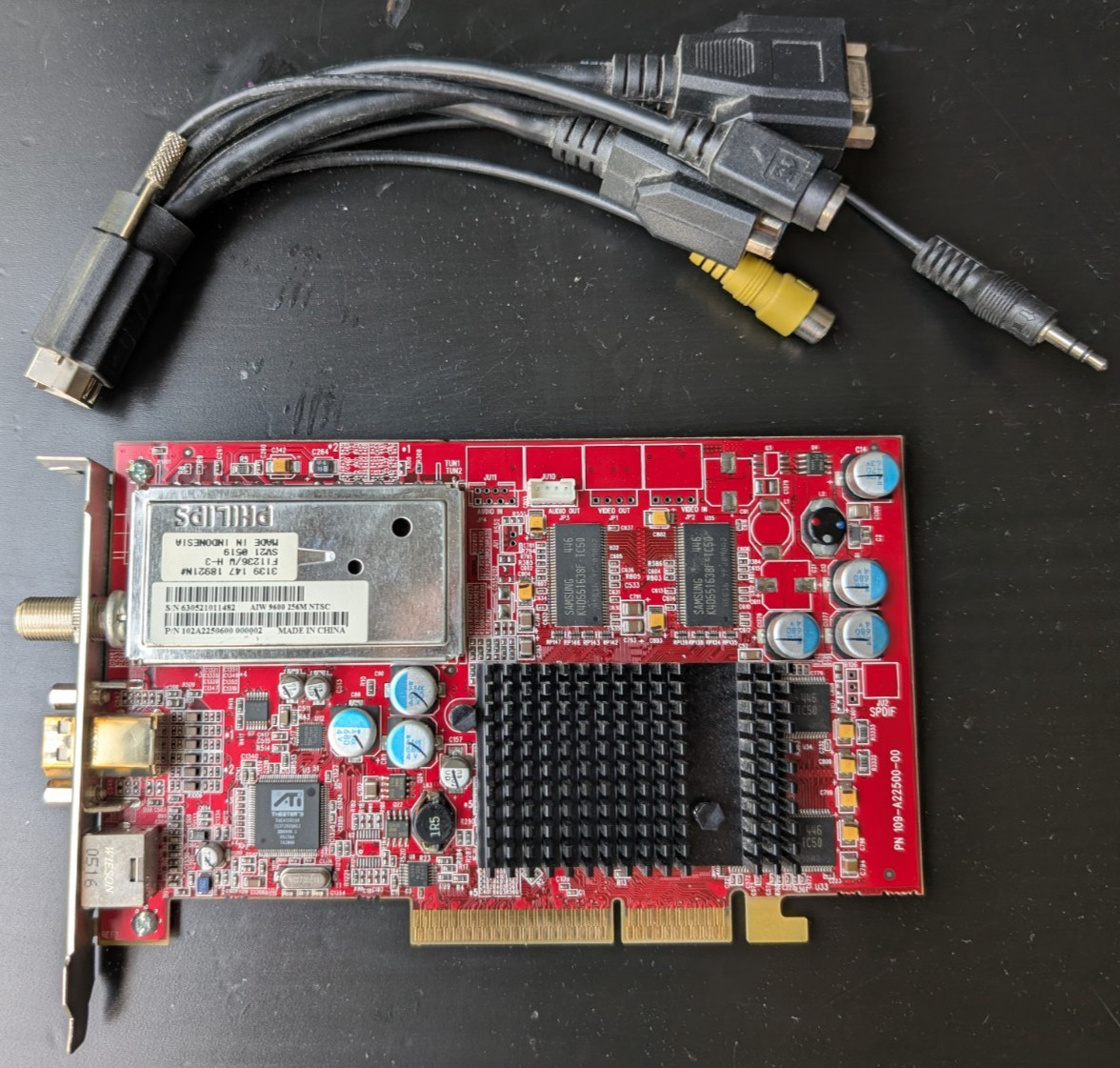 ATI All-In-Wonder Radeon 9600 256MB AGP Video Card TV Tuner w/ Breakout Cable