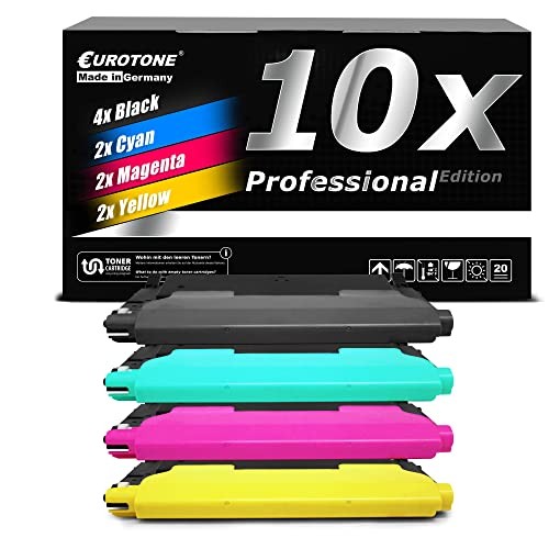Eurotone 10x Toner Cartridge Compatible for Dell 1230C+1235C Multicolor