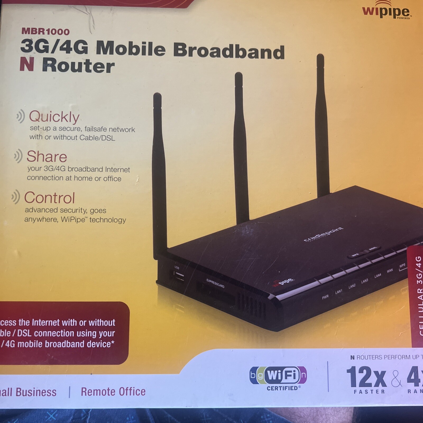 Cradlepoint MBR1000 4-Port 10/100 Wireless N Router