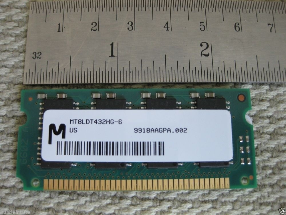 16MB EDO 72-pin 60ns 3.3v SODIMM Memory RAM MT8LDT432HG-6X MICRON CRUCIAL Chip