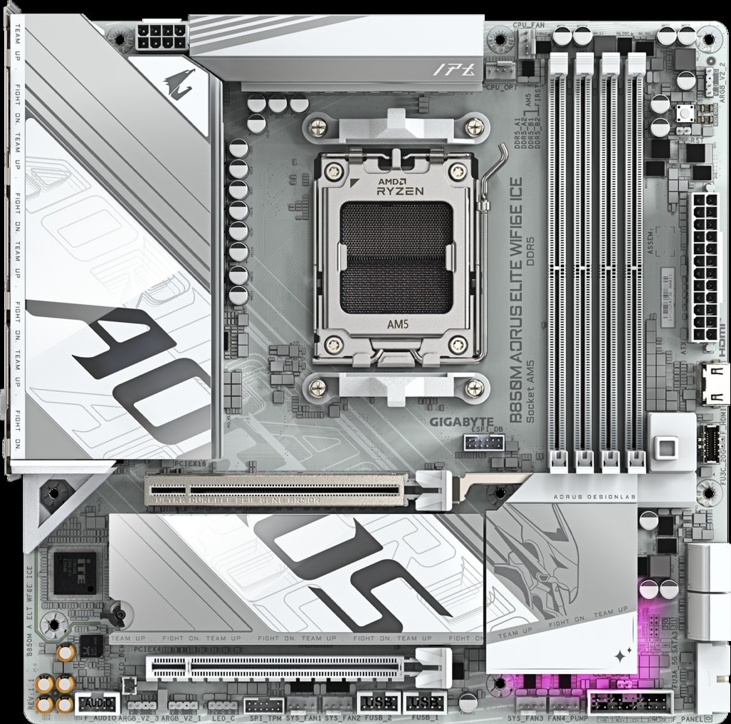 Gigabyte B850M AORUS Elite WiFi6E ICE AM5 DDR5 mATX Ryzen 9000 Motherboard NEW