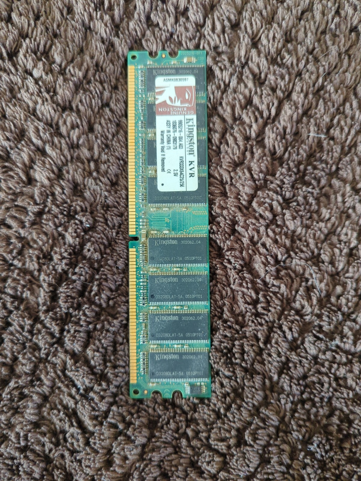 Kingston KVR333X64C25/256 256MB PC2700 333Mhz DDR1 desktop Memory RAM (2908)