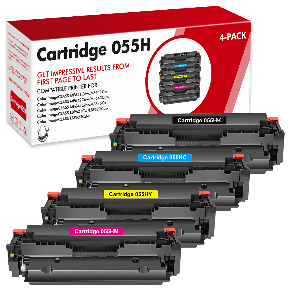 4x CRG055H Toner Compatible With Canon 055H imageCLASS MF741Cdw MF746Cx LBP664Cx