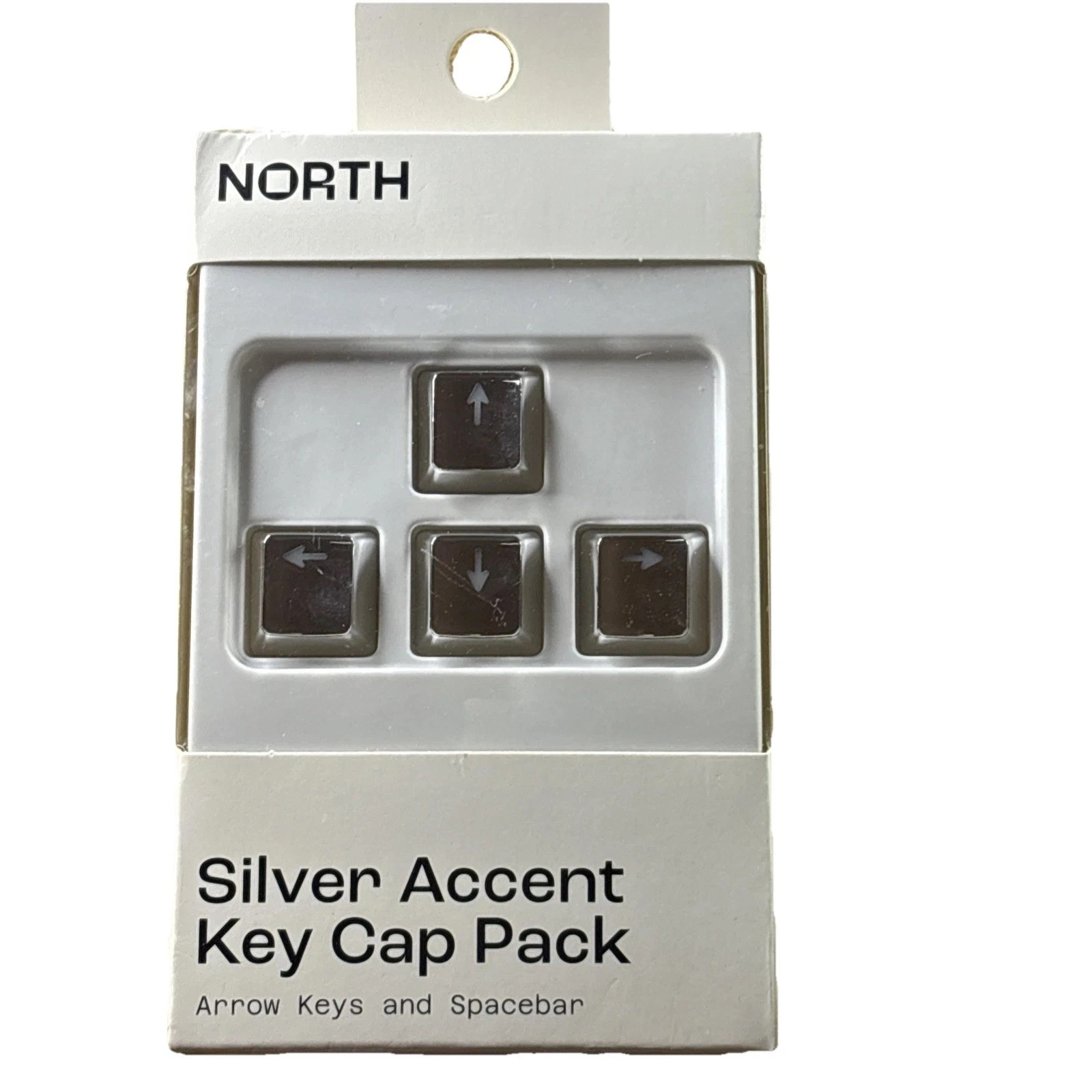 North Key Cap Pack Silver Metallic PVC Computer Keyboard & Mouse Accessories