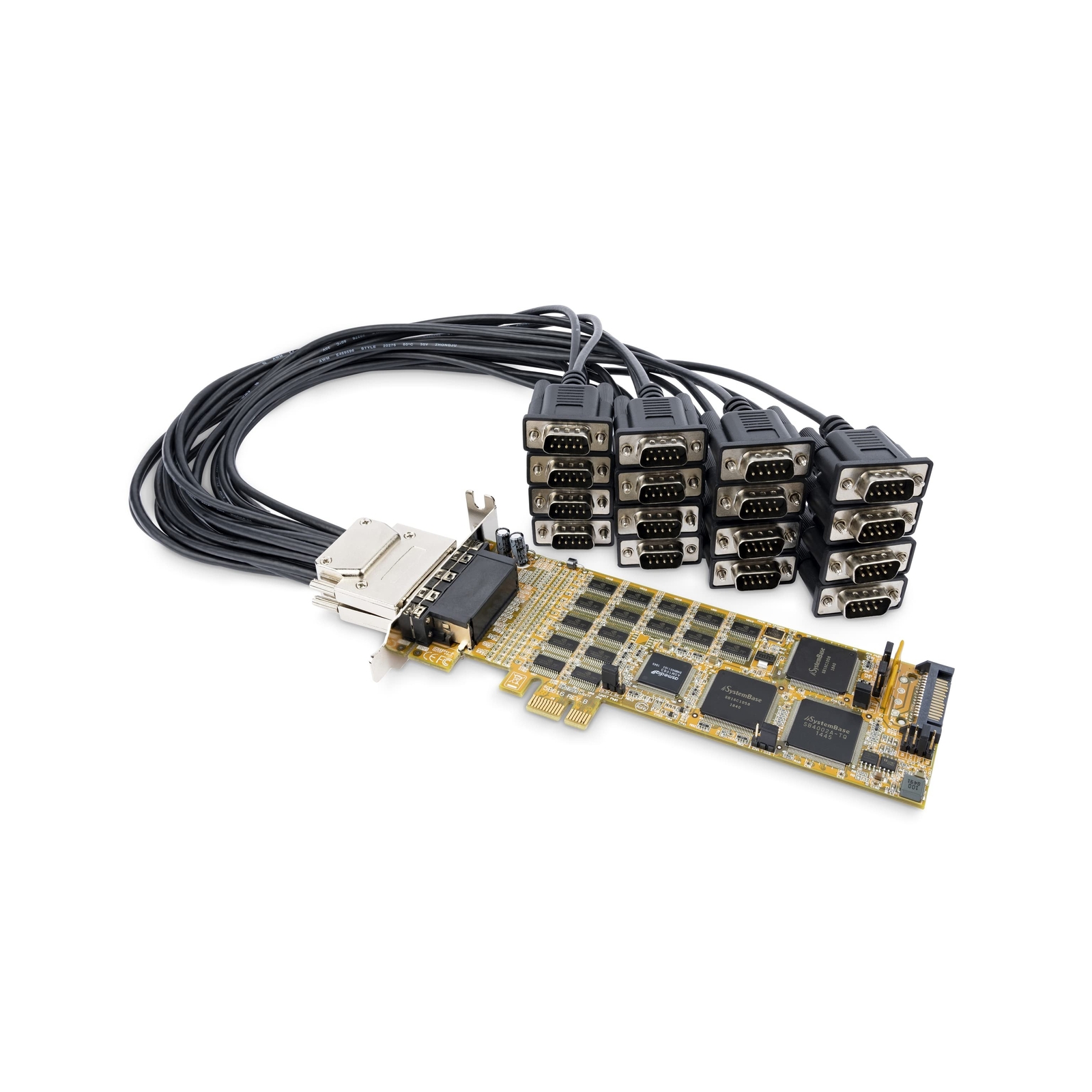 StarTech.com PCI Express Serial Card - 16 DB9 RS232 Ports - Low + Full Profil...