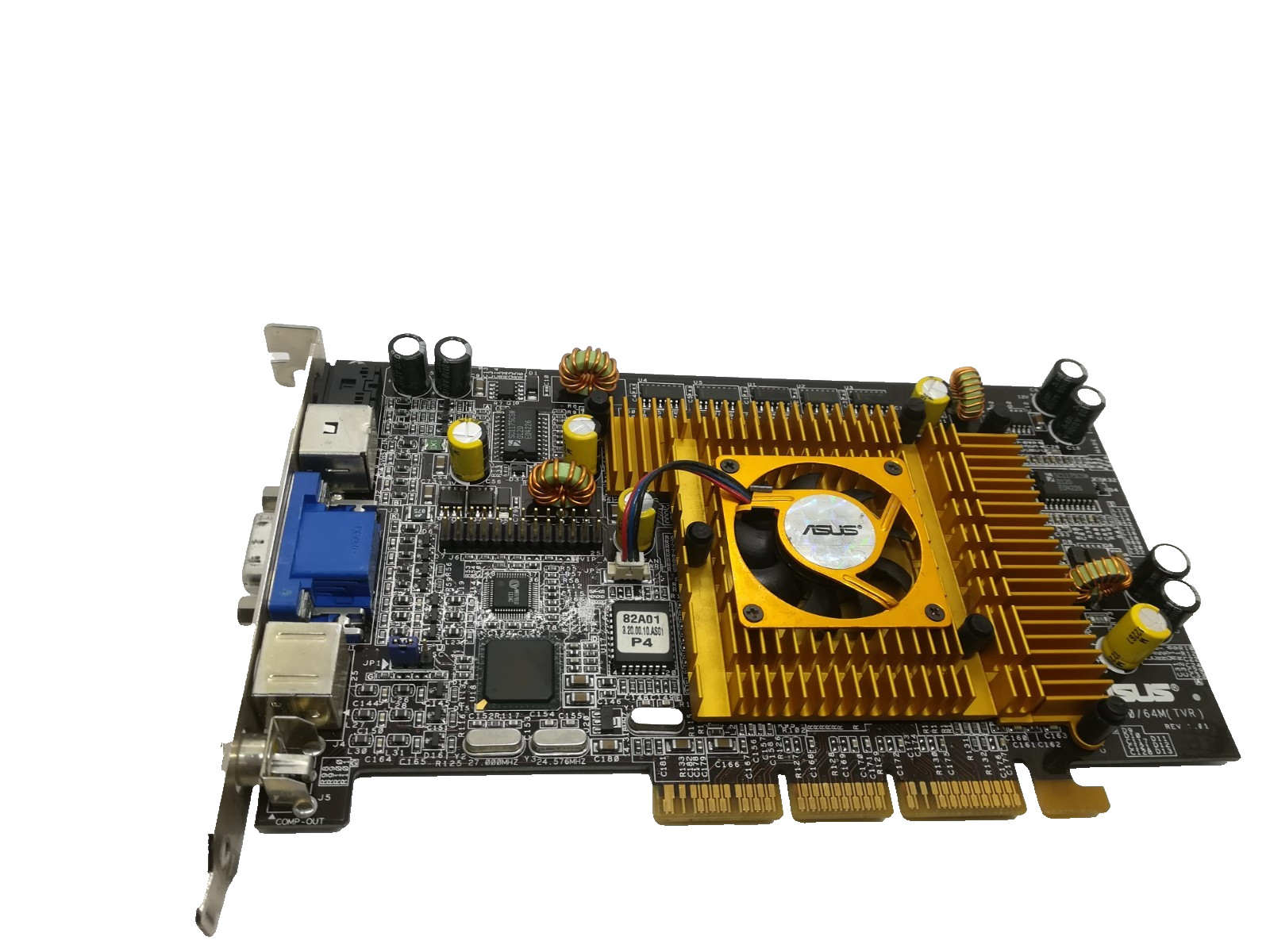 ASUS V8200 DELUXE GEFORCE 3 64MB SDRAM AGP S-VIDEO-IN/OUT VR -OUT VGA #GK12981