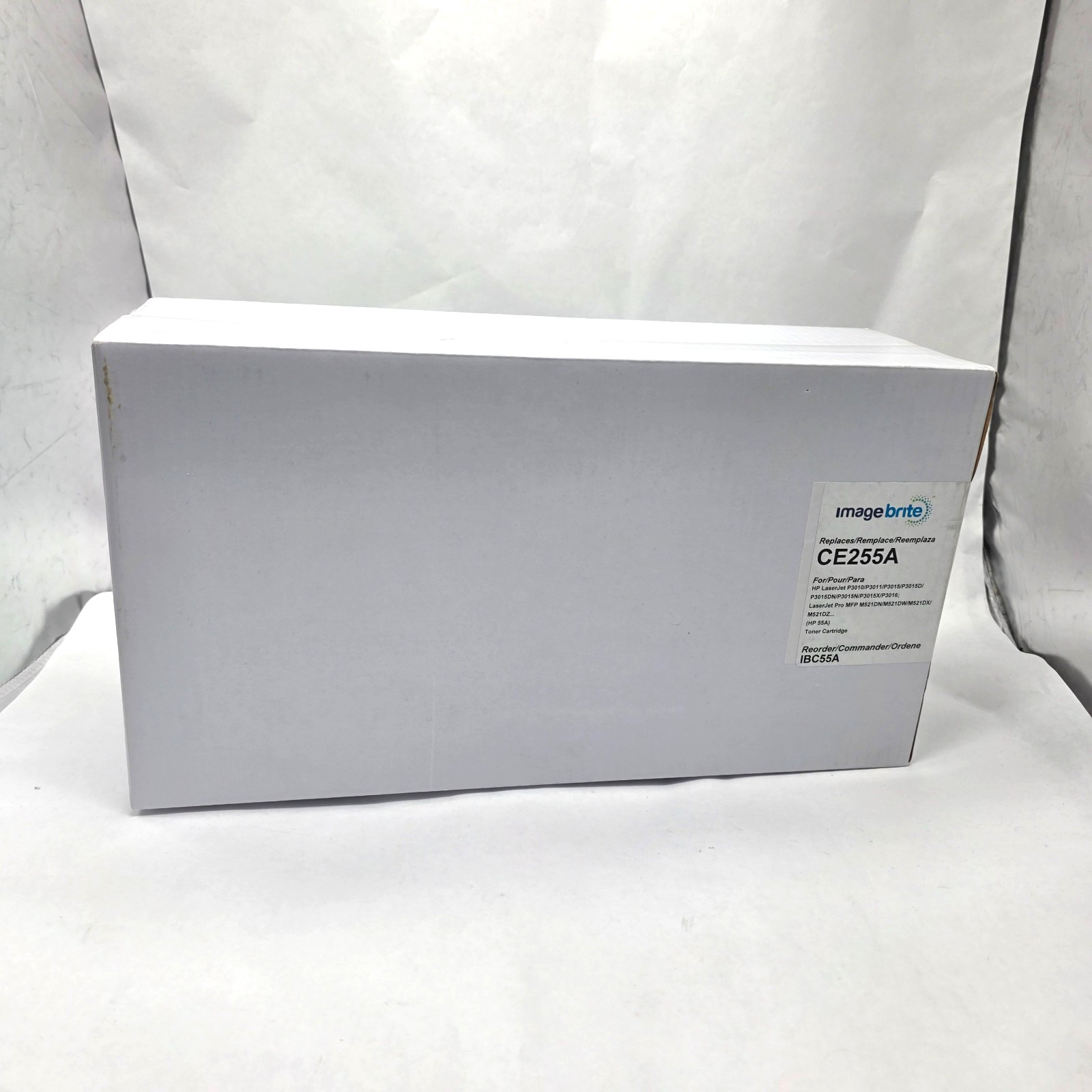 ImageBrite HP 55A Black Toner Cartridge Compatible with CE255A HP55A