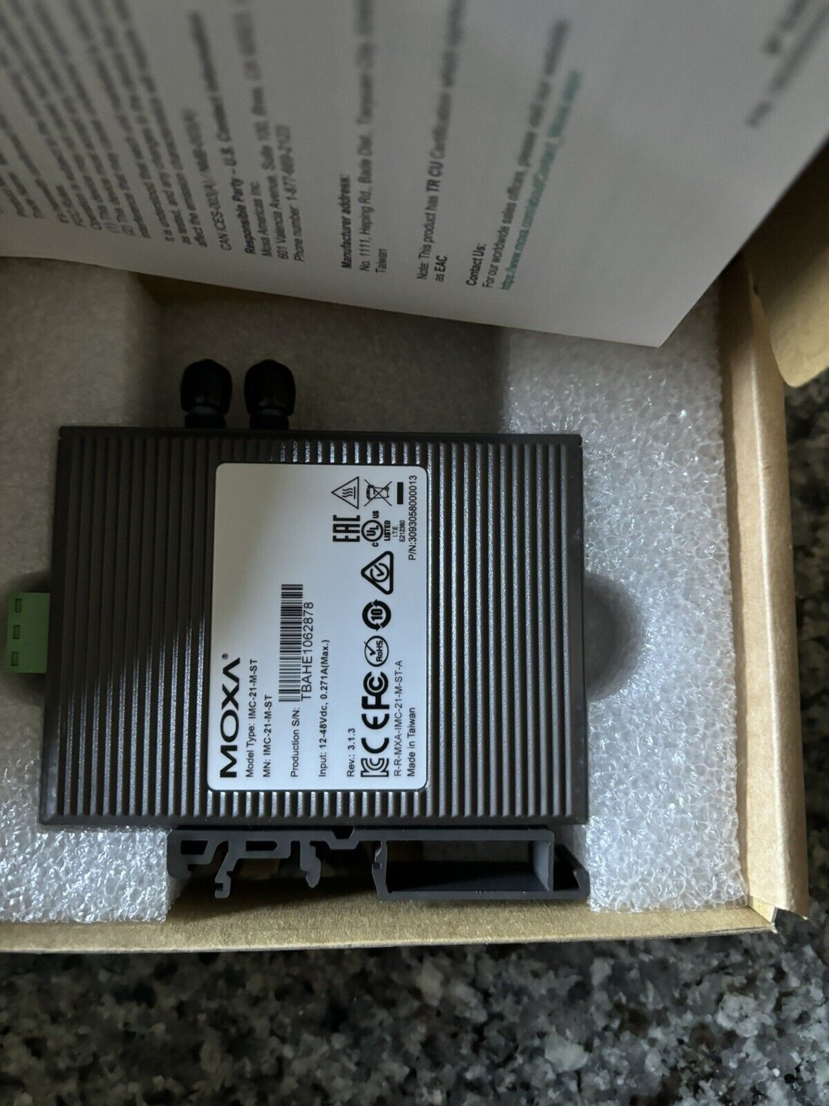 1PC NEW MOXA IMC-21-M-ST IMC21MST Industrial Photoelectric Converter 
