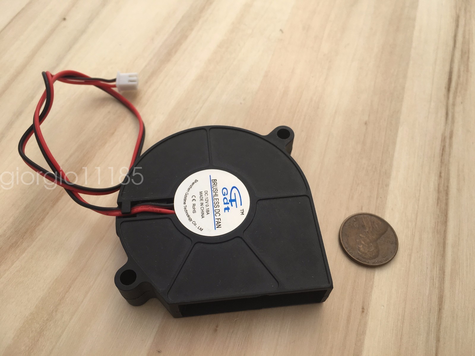 1 Piece 60mm 12v fan Brushless Exhaust Centrifugal Blower 6015s Gdstime