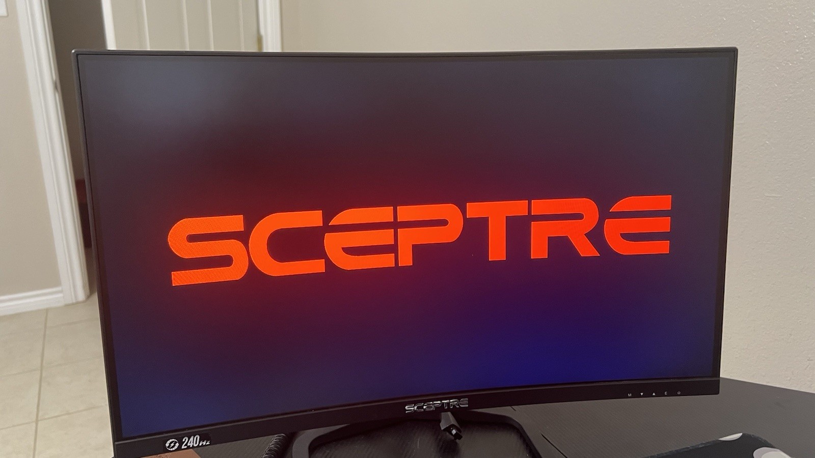 Sceptre Monitor 24 in 240 Hz 16:9 Widescreen Computer Monitor, Black