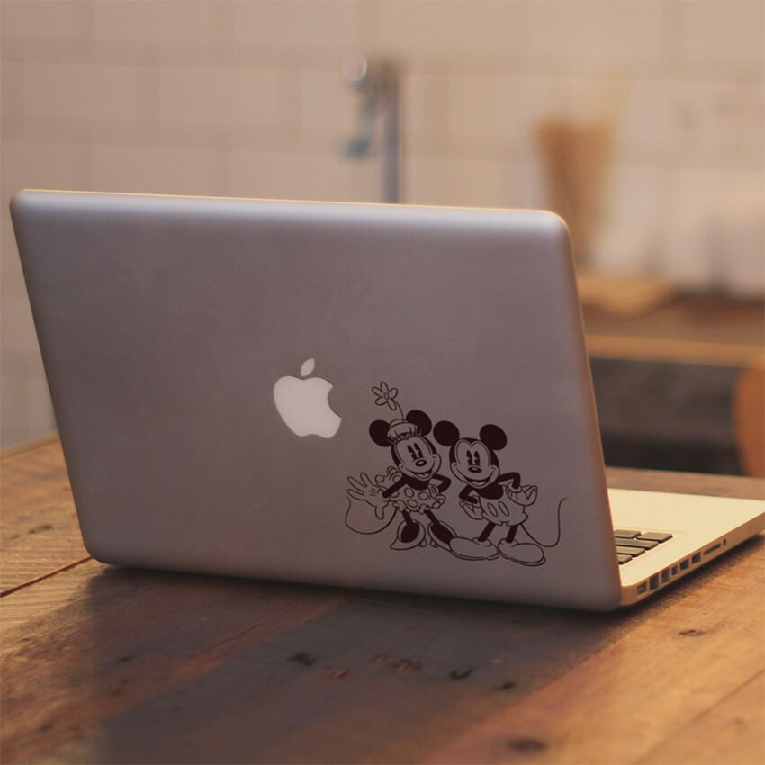 Disney Retro Mickey Minnie Vinyl Decal Sticker for Macbook Air Pro Laptop