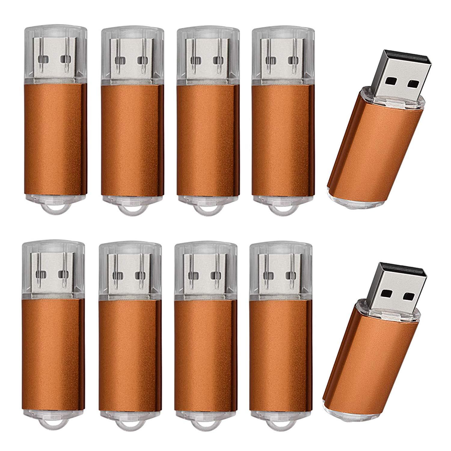 10 Pack 16GB USB 2.0 Flash Drives Memory Sticks Storage Thumb Drive Pen Drives