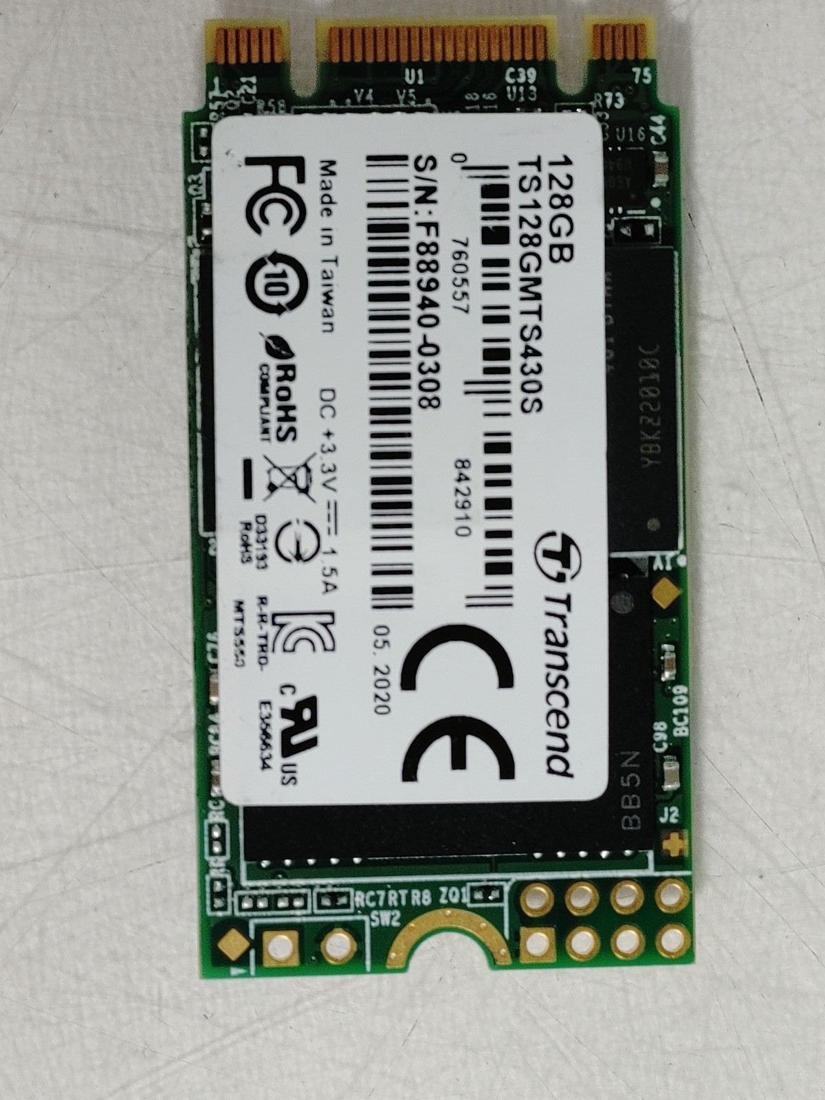 Transcend TS128GMTS430S 128 GB M.2 42mm Solid State Drive