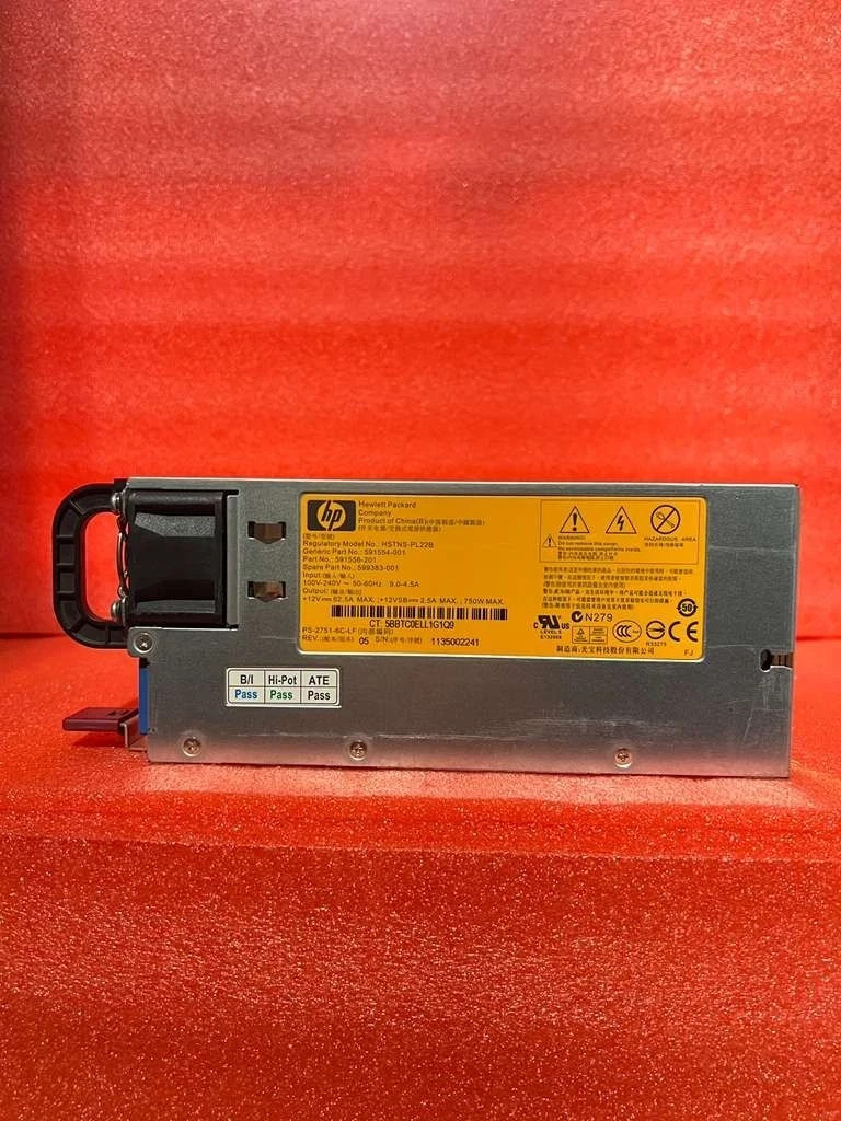 HP 750W Power Supply DPS-750UB B HSTNS-PD22B 591554-001 591556-101 599383-001