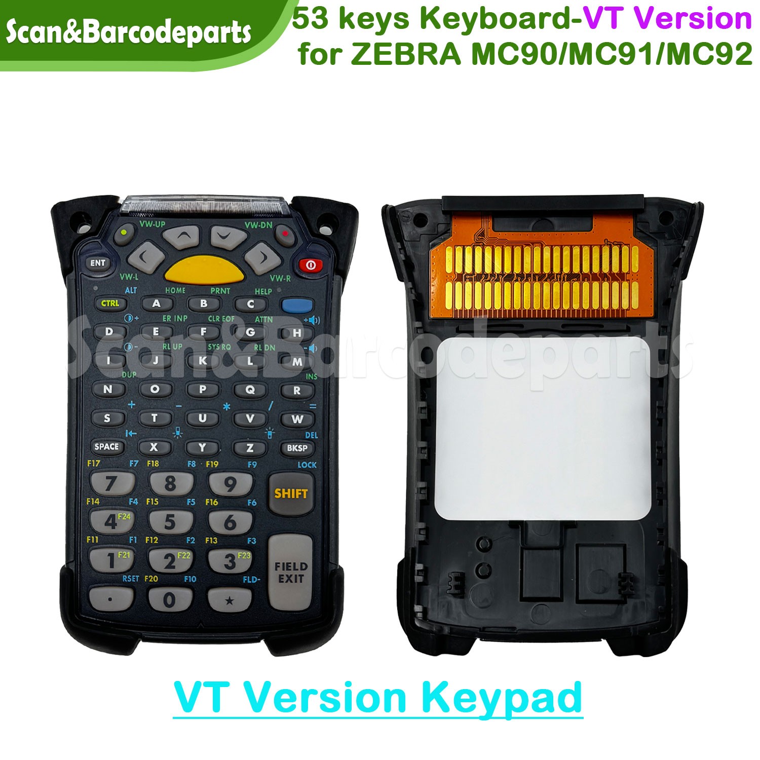53-Keys Keypad Replacement VT Version for Zebra MC90 MC91 MC92