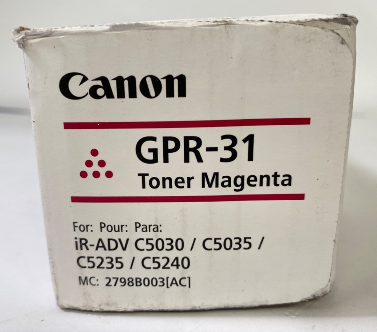 Genuine Canon GPR-31 Magenta Toner Cartridge *NEW SEALED Made in Japan