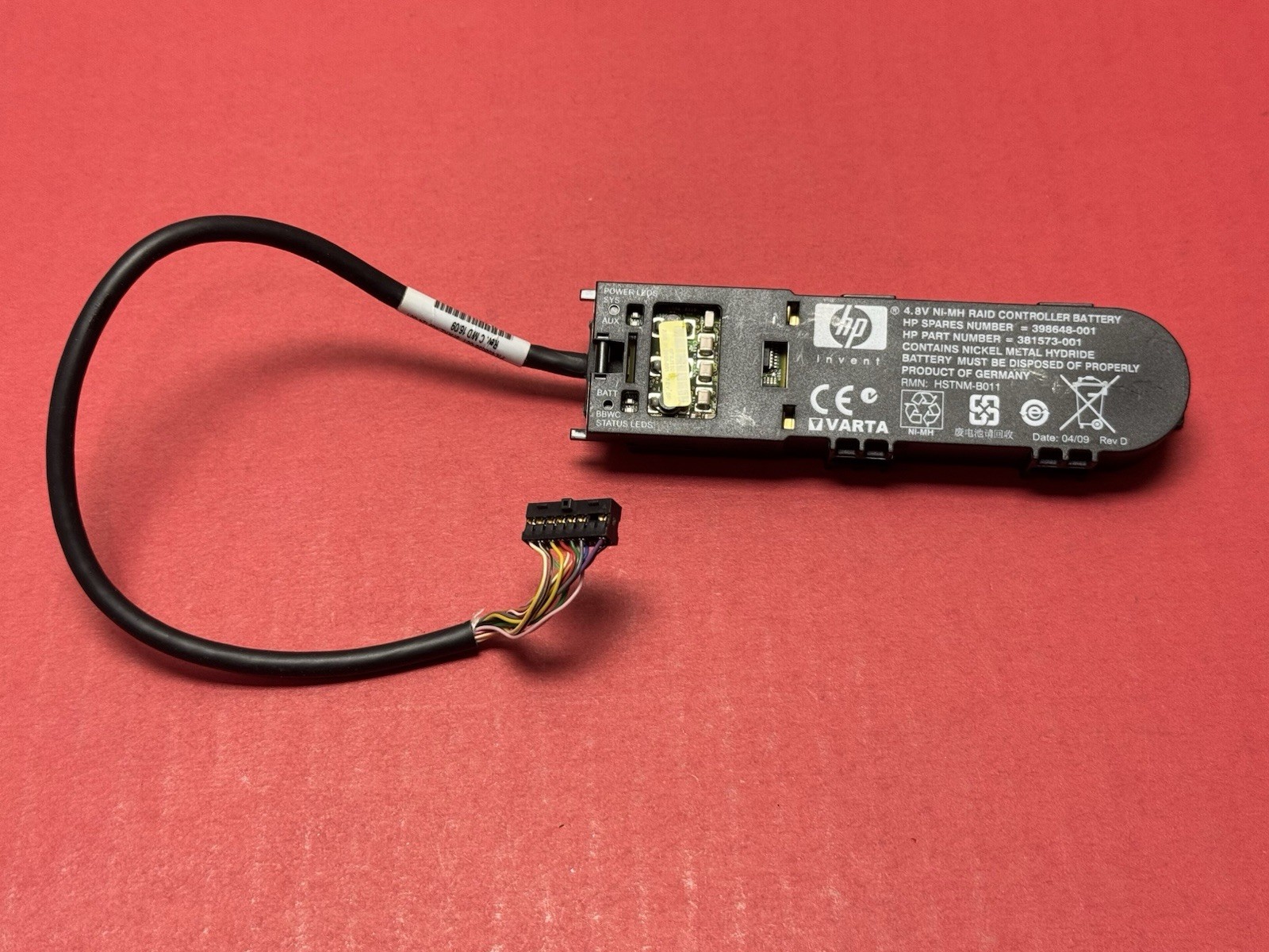 HP 398648-001 381573-001 4.8v ni-mh raid controller battery