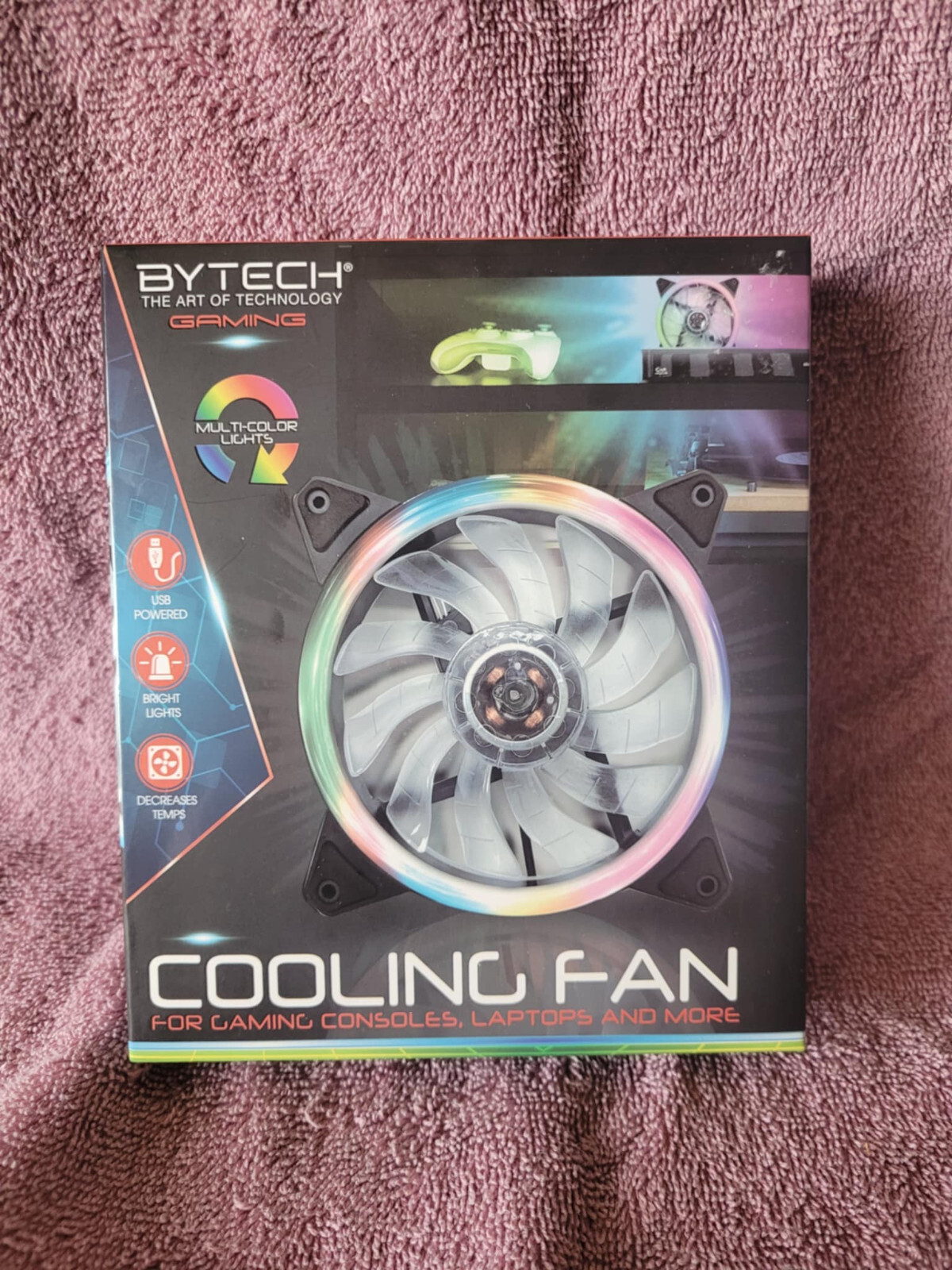 Bytech USB Multi Color Cooling Fan For Gaming Consoles Laptops & More (NEW)
