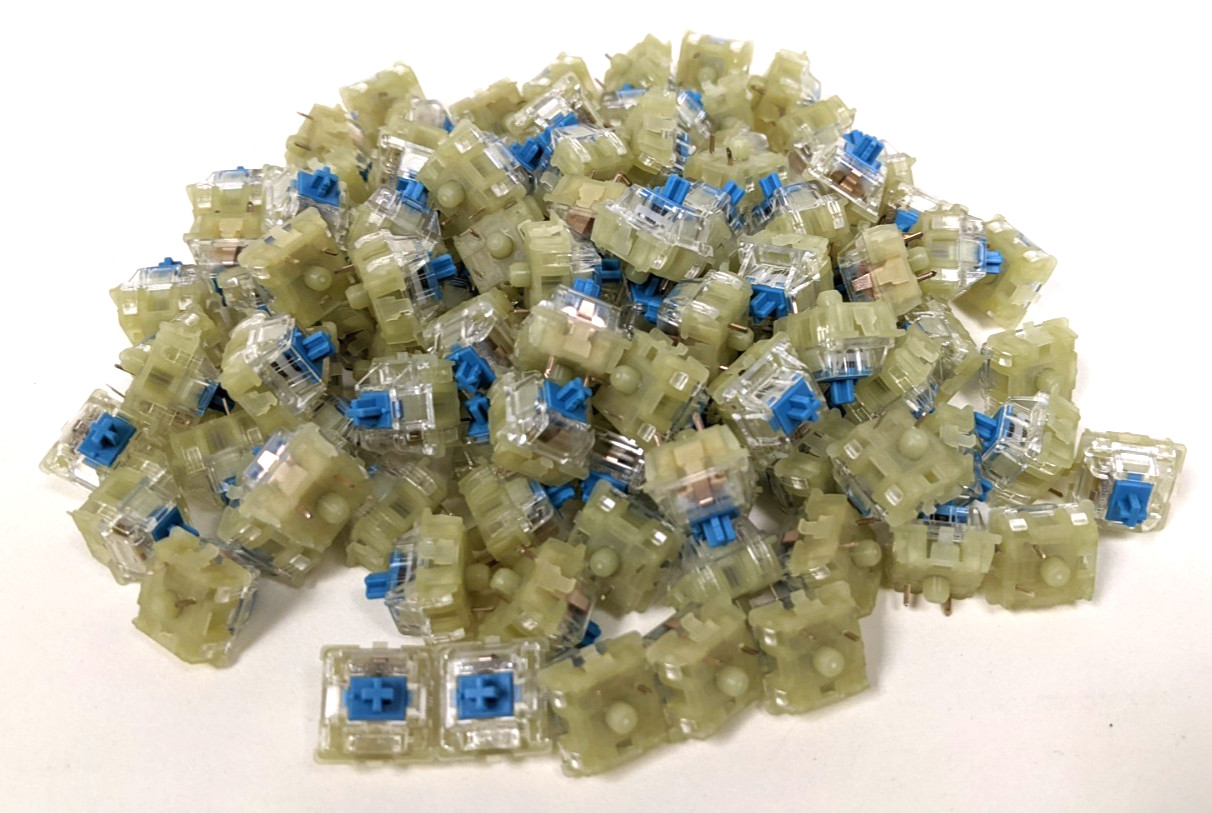 Cherry MX RGB Blue Mechanical Keyboard Switches 100 Pack Plate Mount