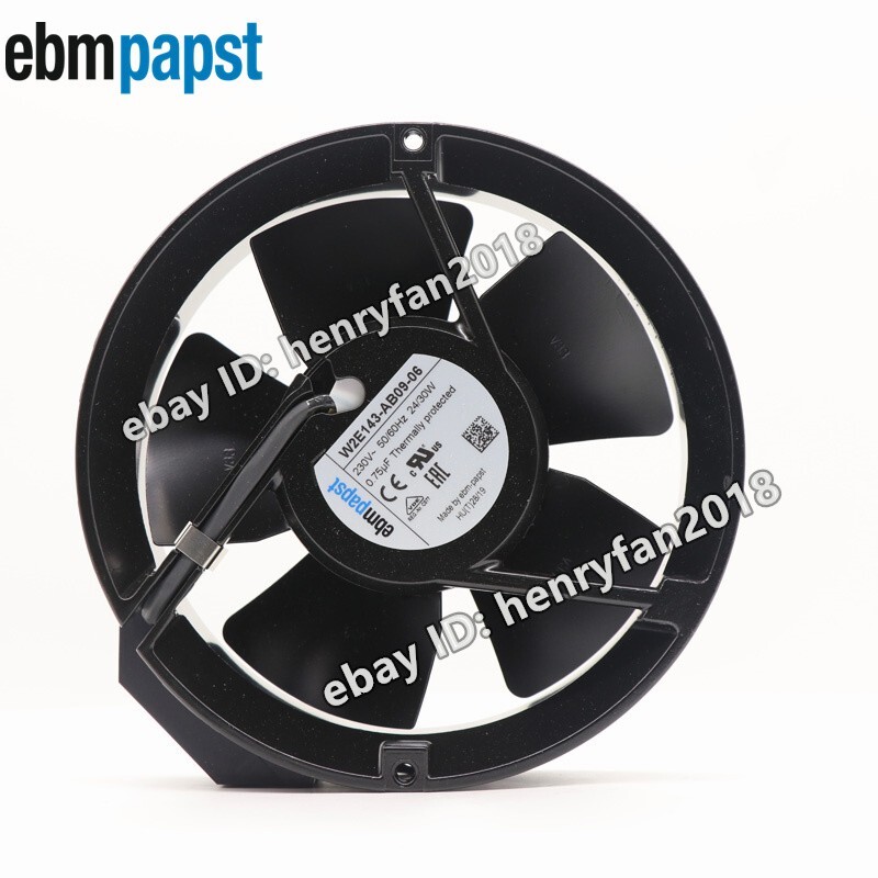 Fan W2E143-AB09-06 230VAC 24/30W High temperature Resistance Axial Fan