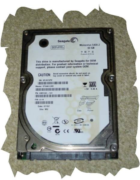 Seagate  2.5-inch HDD SATA 60GB No.B3
