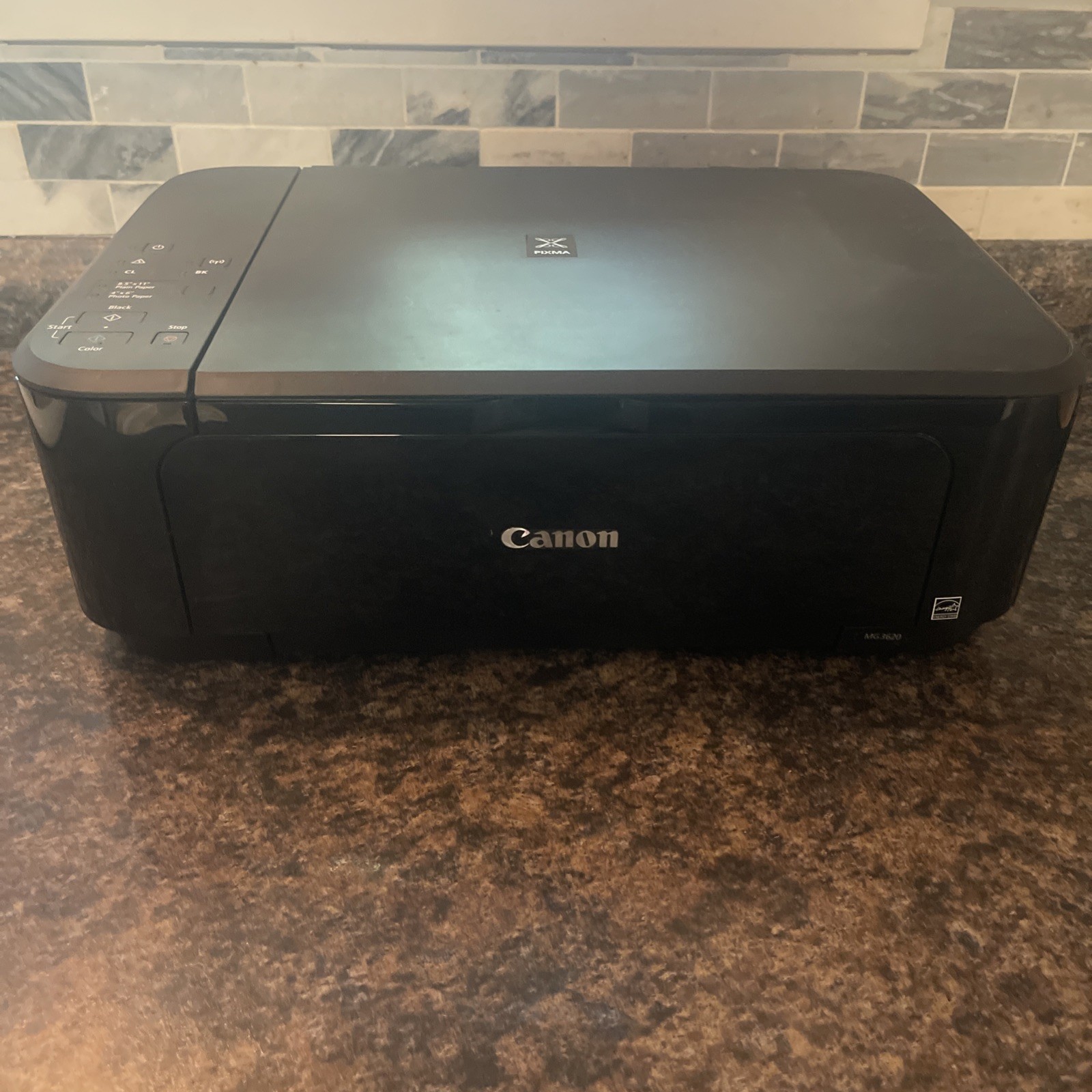 Canon Printer Pixma MG3620 Black Wirless Print Copy Scan New Open Box