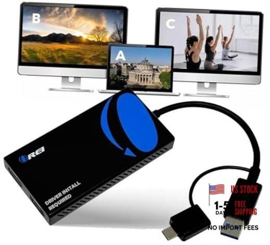 SplitExtend HDMI Splitter Extended Display for Dual Monitor - 1x2 SplitExtend