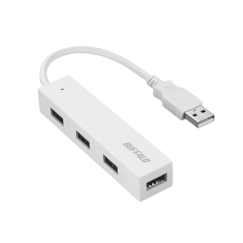 Buffalo USB Hub USB 2.0 Bus-Powered 4 Ports White BSH4U055U2WHfrom JP
