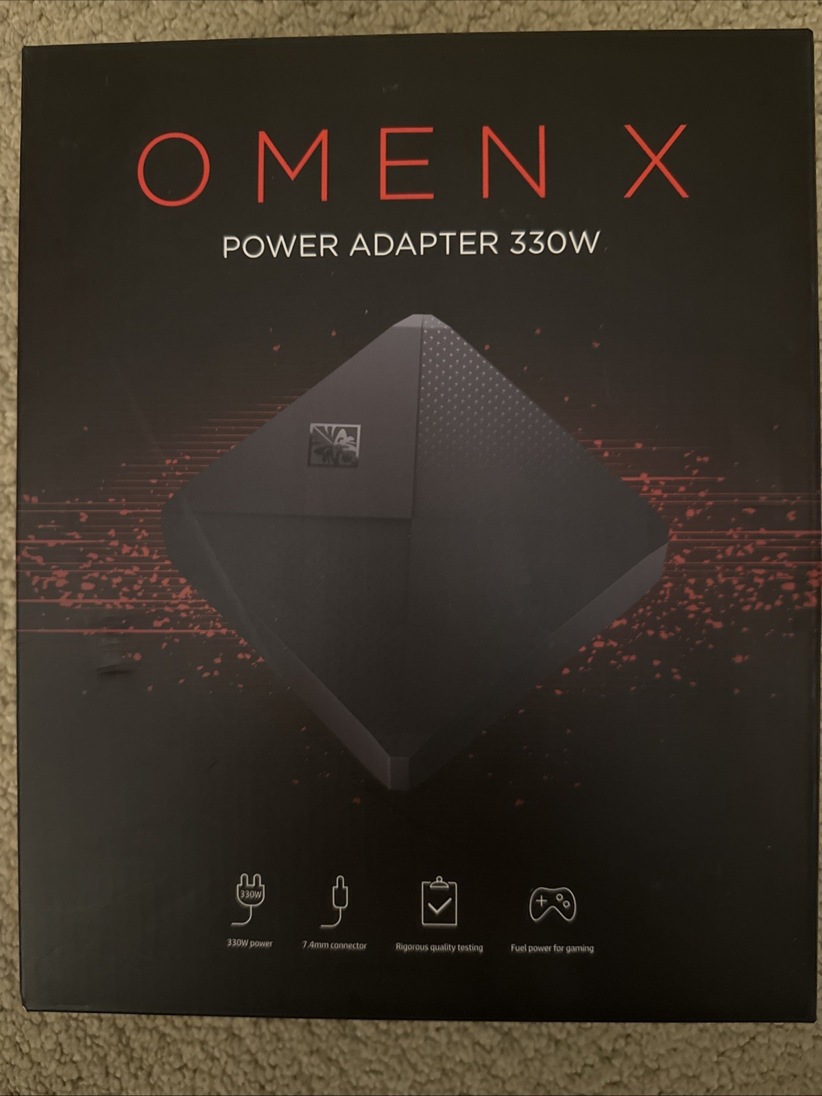 HP Omen X 330W Laptop Power Adapter-New sealed in box