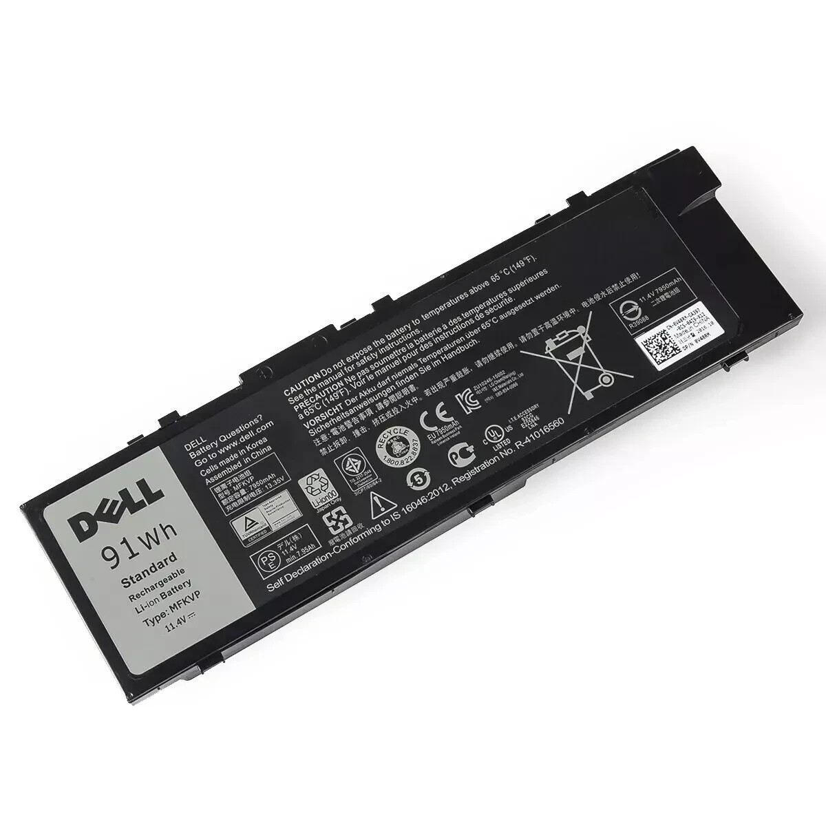Genuine 91Wh MFKVP Battery For Dell Precision 17 7710 7720 0FNY7 451-BBSB NEW