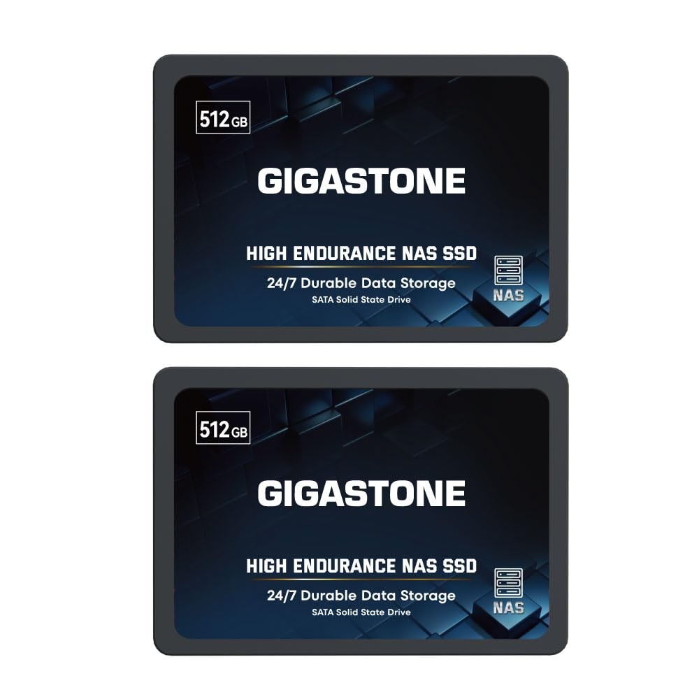 512GB SSD 2-Pack 2.5" SATA III Internal Solid State Drive NAS PC Gaming 550MB/s