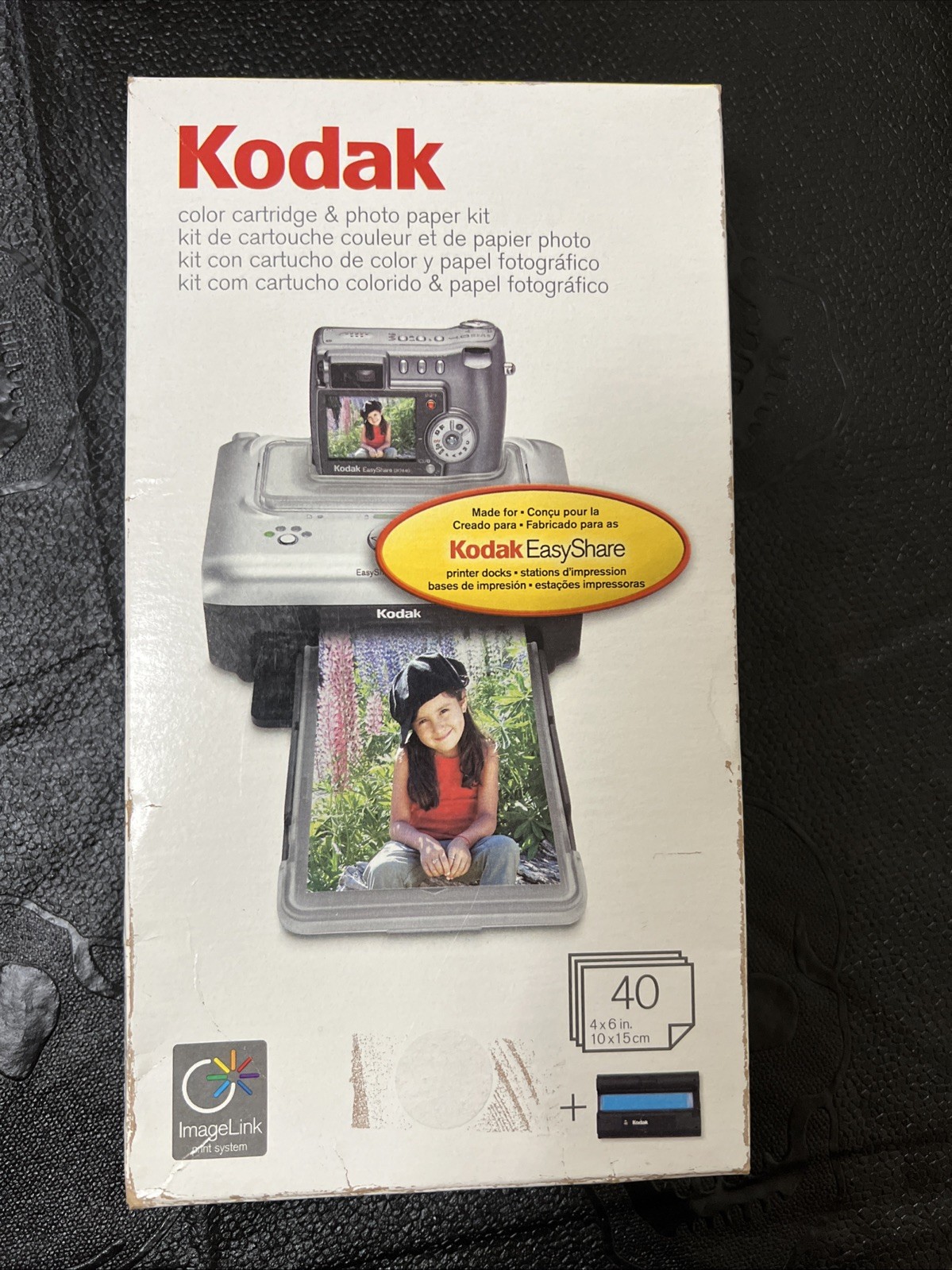 Kodak EasyShare PH-40 Sealed Color Cartridge & Photo paper 40 Sheets Open Box