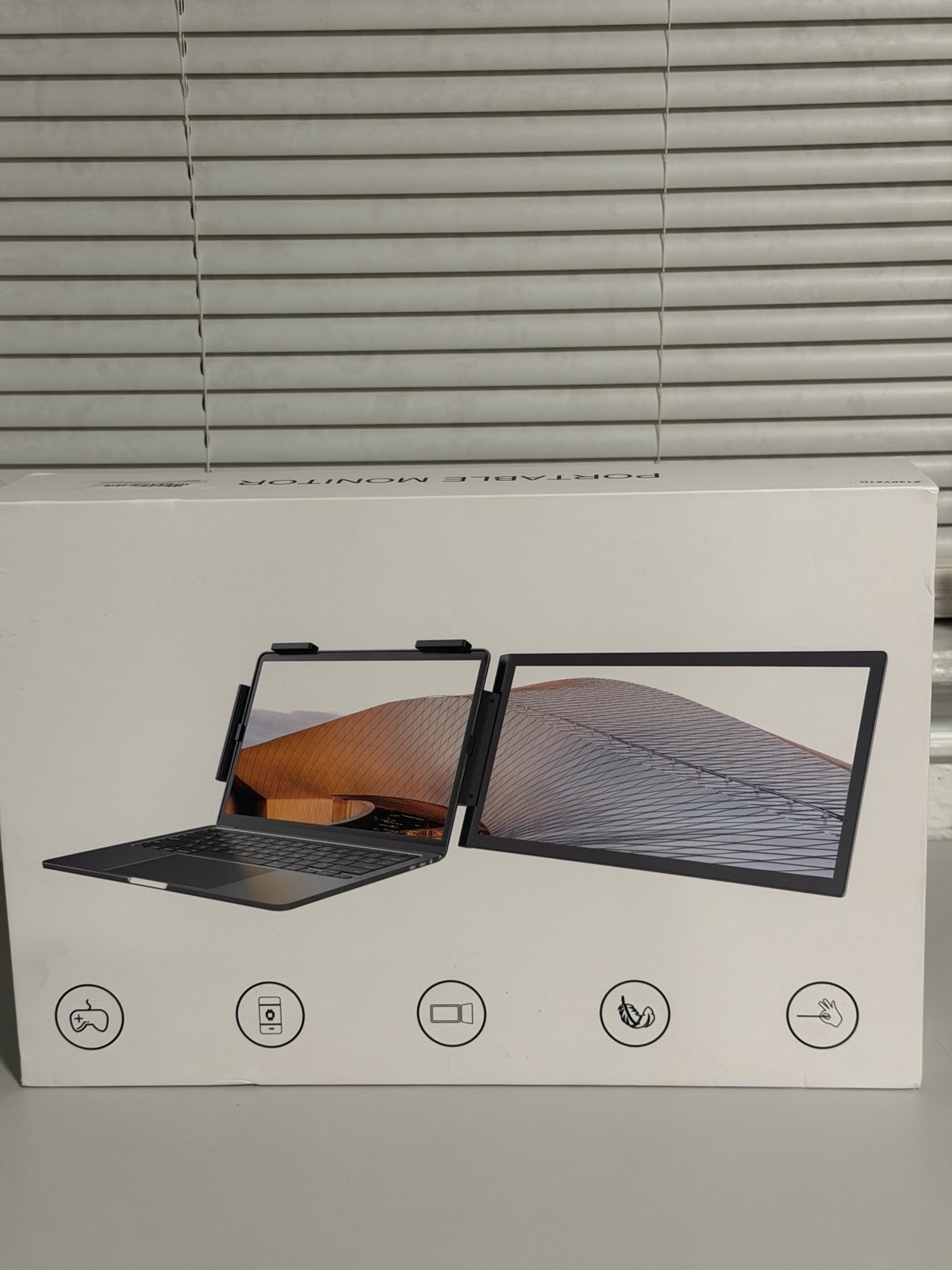 14" FHD 1080P IPS Laptop Monitor Extender, HDMI/USB-A/Type-C for 13.3"-17" Lapto
