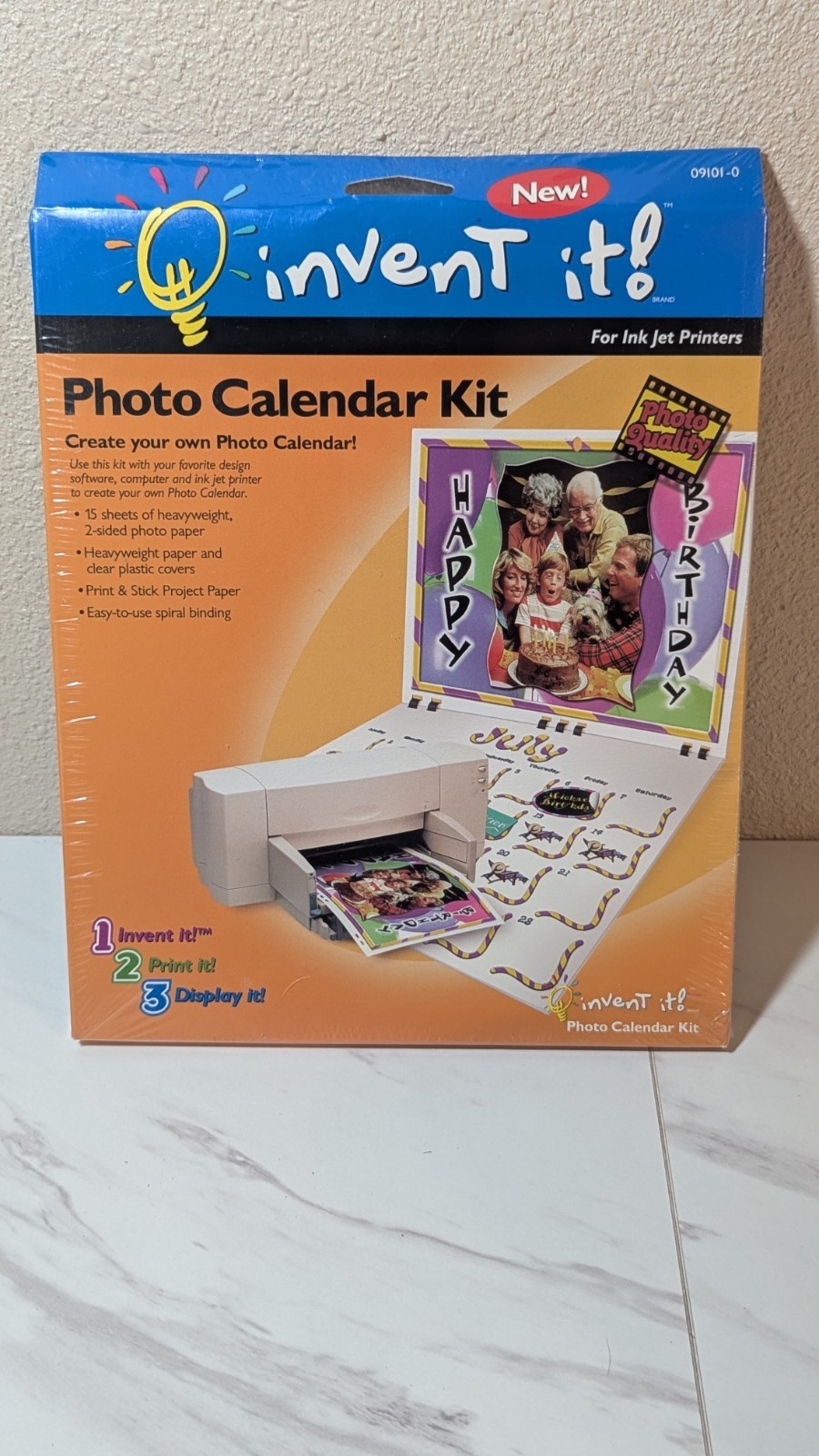 Invent it Photo Calendar Kit Plus for Ink Jet Printers Software Included NEW