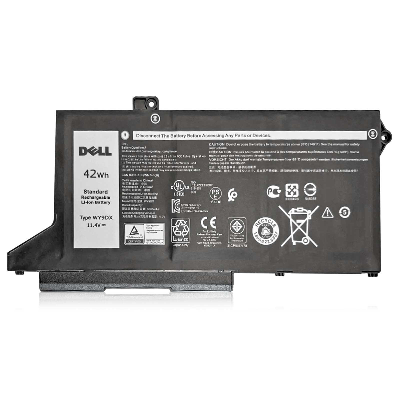 Genuine NEW WY9DX 11.4V 42Wh Battery For Dell Precision 15 3560 Latitude 15 5520