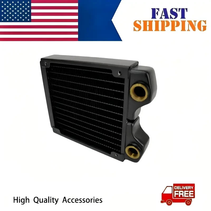 OCOCOO 120mm Copper Water Cooling Radiator G1/4 for PC Custom Loop