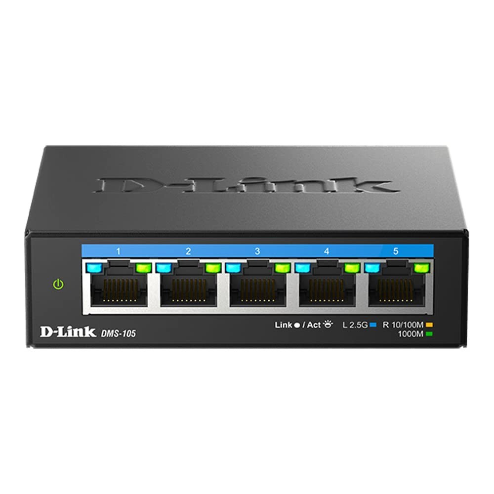 D-Link 5-Port Multi-Gigabit Unmanaged Switch (dms-105) (dms105)