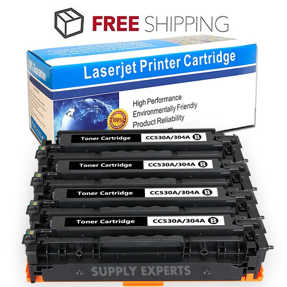 4PK CC530A Black Printer Toner for HP LaserJet CP2025N CM2320NF