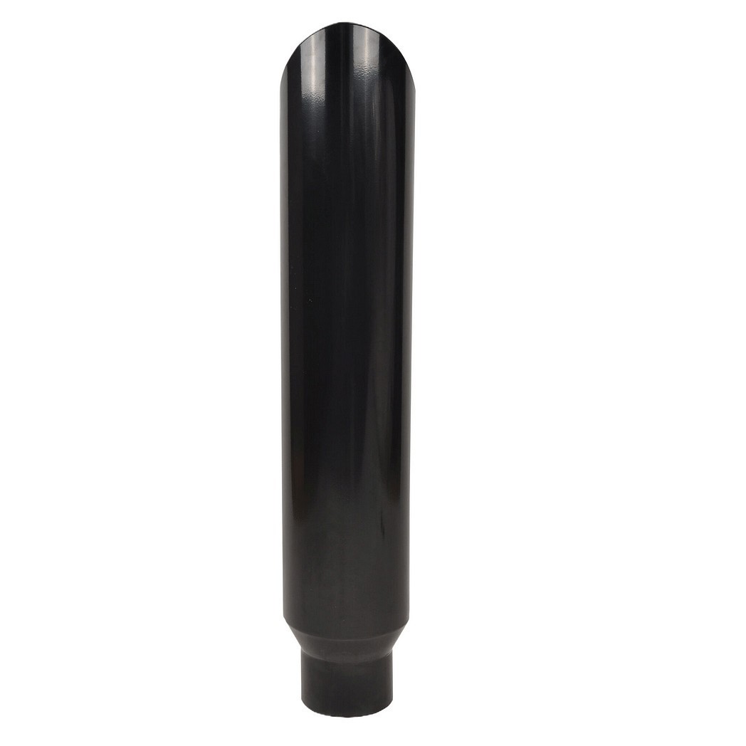 For Exhaust Tip 5-8 straight black, made of stainless steel 409,wall thickness