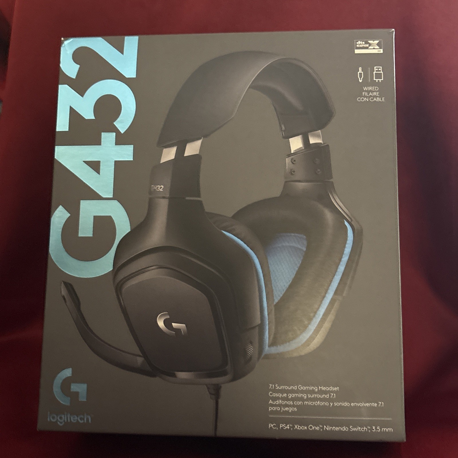 Logitech G432 7.1 Surround Sound Over-the-Ear Wired Gaming Headset