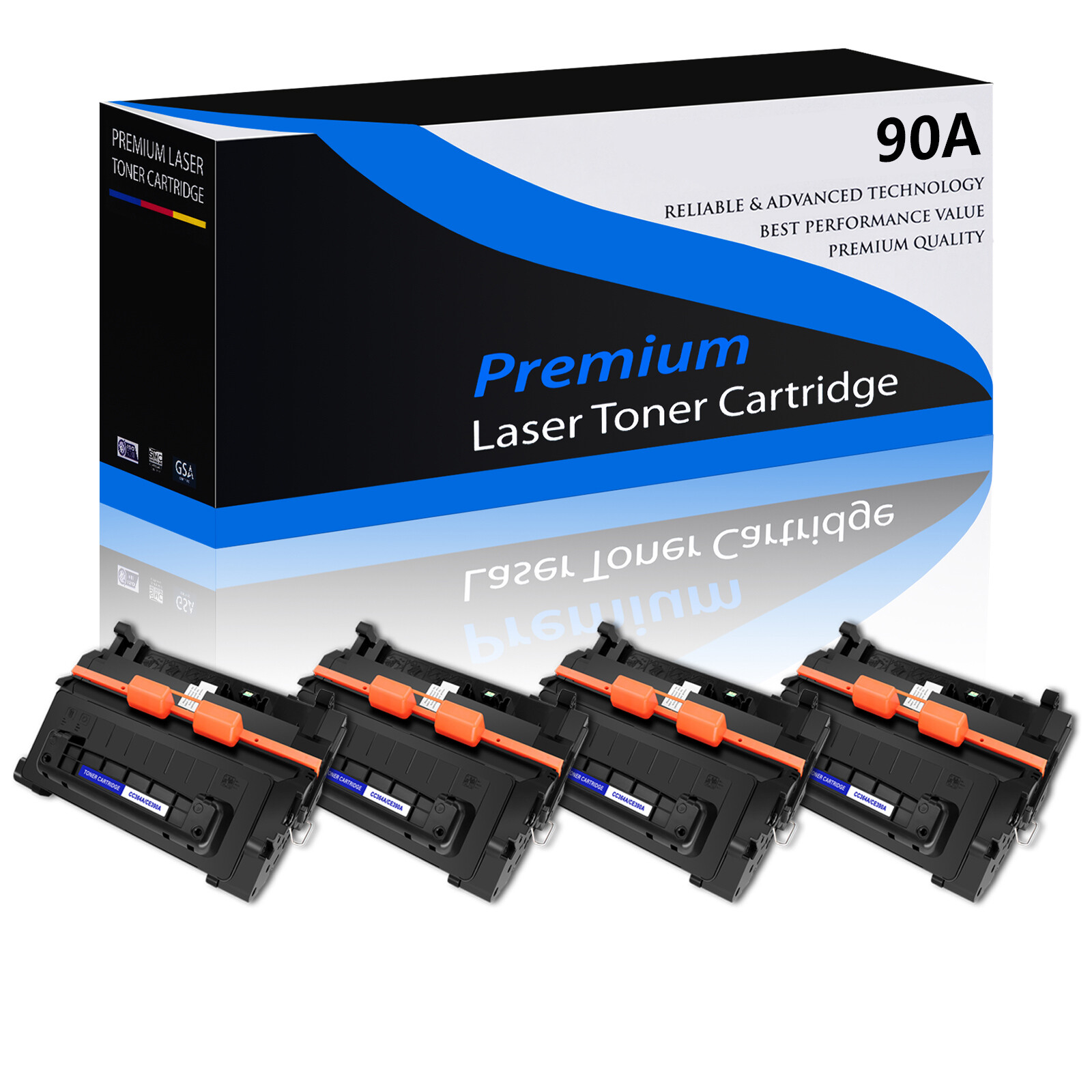 4PK CE390A 90A Toner for HP Laserjet Enterprise 600 M602x M603dn M603n M603xh