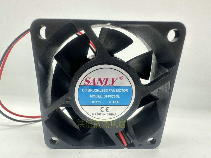 1PCS SANLY 6025 SF6025SL DC12V 0.10A Silent 60x25mm Humidifier Cooling Fan