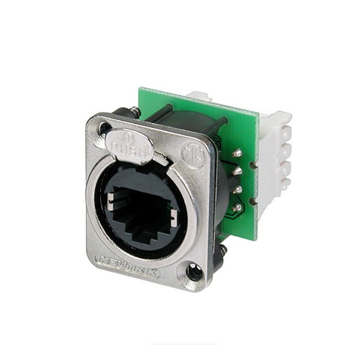 NEUTRIK NE8FDV-Y110 RJ45 CAT5 ETHERCON IDC110 Punch Down Panel mount connector