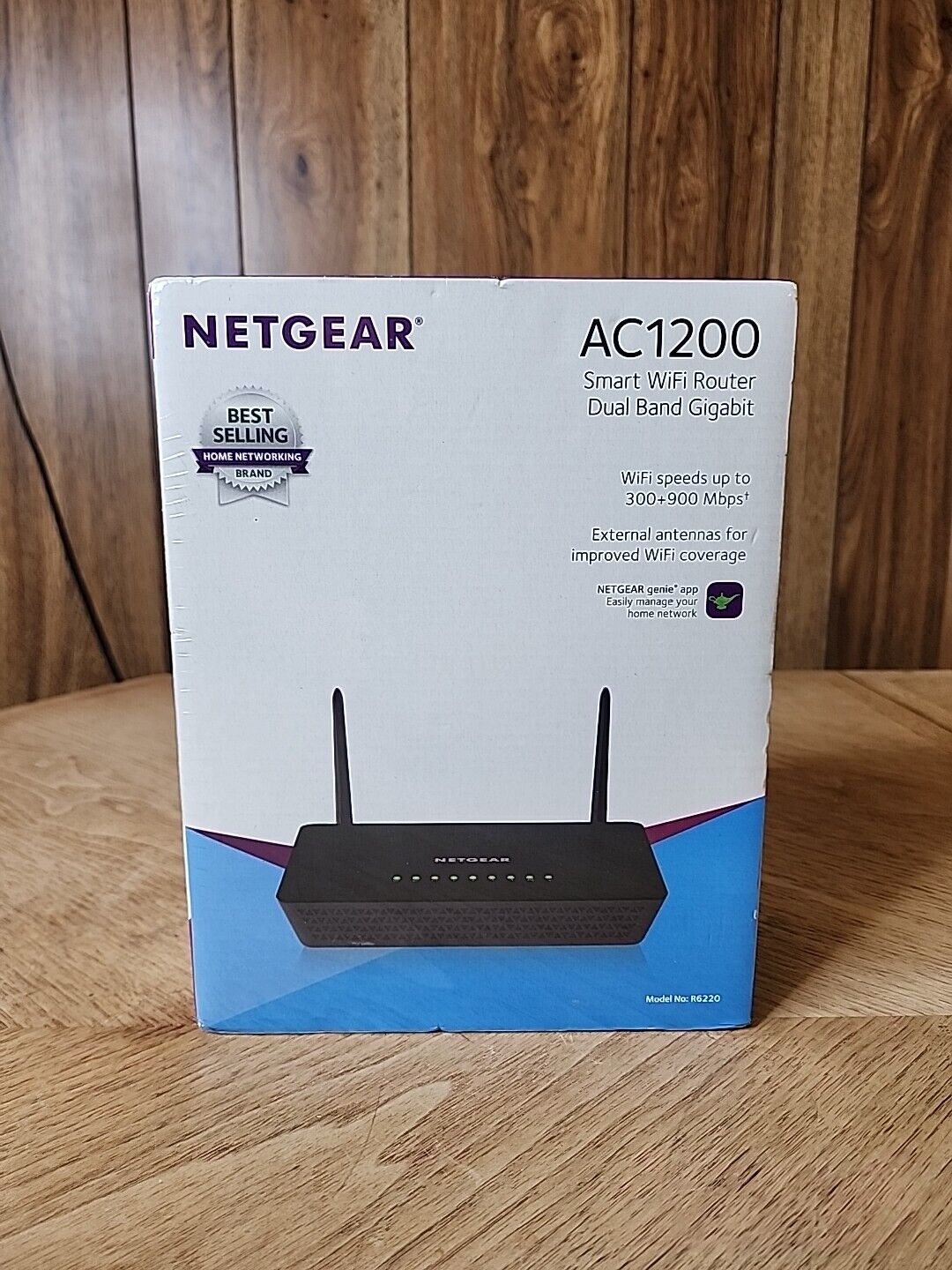 NETGEAR AC1200 R6220-100NAS Smart Wi-Fi Router Brand New Sealed