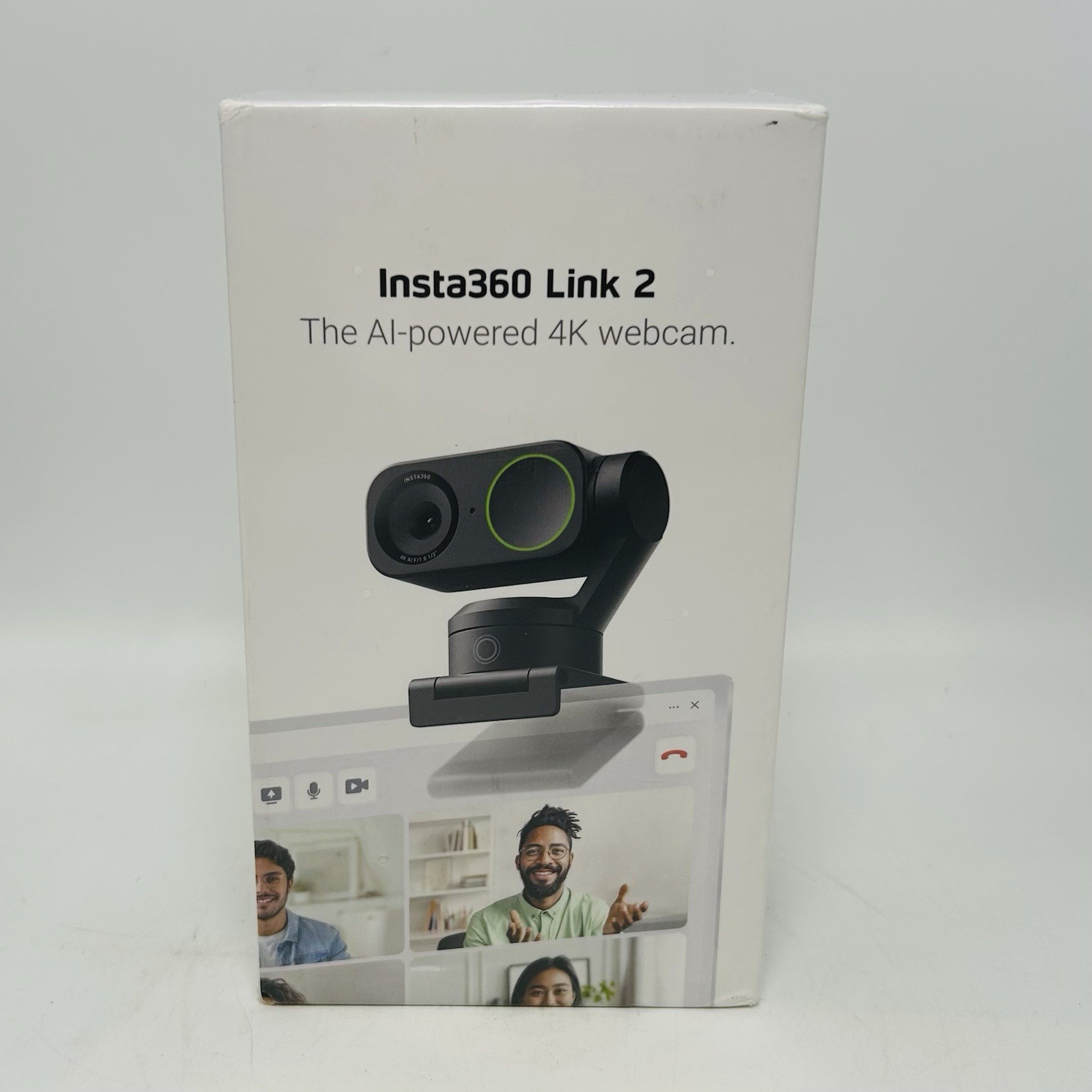Insta360 Link 2 PTZ 4K Webcam for PC / Mac - Black - *NEW IN BOX*