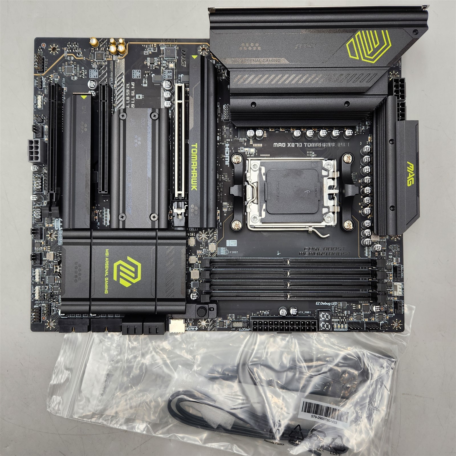 MSI MAG X870E Tomahawk WiFi Motherboard, ATX, AM5, DDR5, M.2 Gen5, Wi-Fi 7