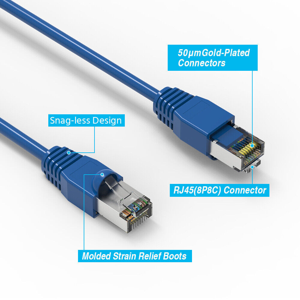 150'FT BL Commscope CS34P 23/4P Cat6 F/UTP WebTrak Plenum Shielded Network Cable